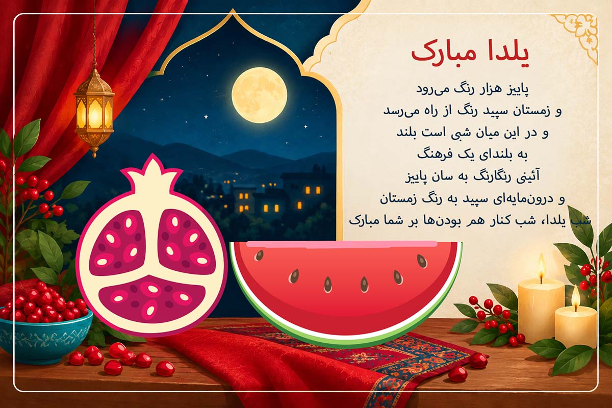 فایل لایه باز فعالیت صفحه ۴۵ تولید محتوا یازدهم | کارت یلدا